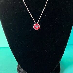 🌸🌸 Authentic Tiffany & Co. Picasso Red Enamel Crown of Hearts Pendant